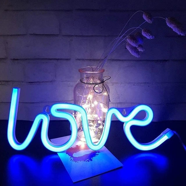 Luminária Neon LED Love 💙