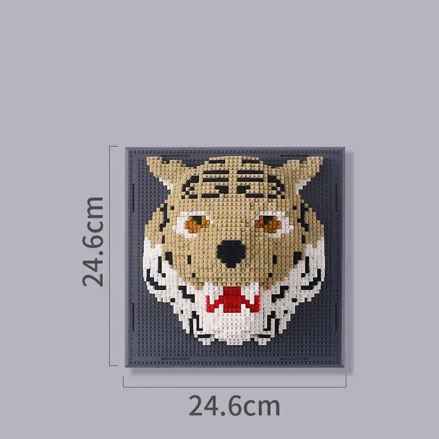 Quadro 3D Blockz Tigre